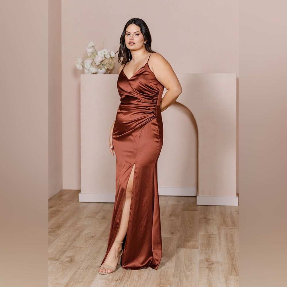 Revelry Rory Satin Bridesmaid Dress